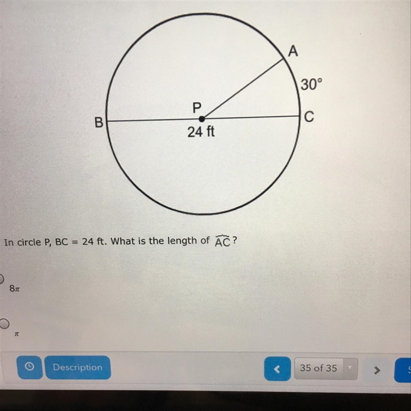 A. 8pi B. pi C. 2pi D. 4pi-example-1