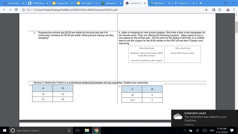 Determine if there is a proportional relationship between the two quantities-example-1