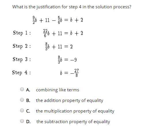 What is the justification for step 4 in the solution process?-example-1