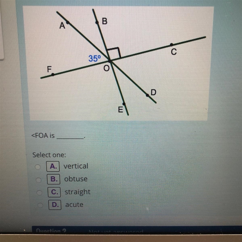 Vertical? Obtuse? Straight? Or acute?-example-1