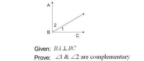 PLZ HELP ME THE QUESTION IS ON THE PICTURE PROVE ANGLE ONE AND ANGLE 2 ARE COMPLEMENTARY-example-1