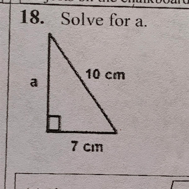 . Solve for a. (a) If your answer is 51 cm color the arm sleeves yellow. (b) If your-example-1