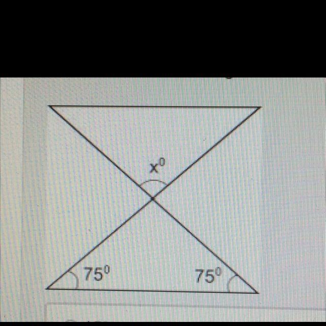 Find the measure of angle x in the figure below 15 25 30 60-example-1