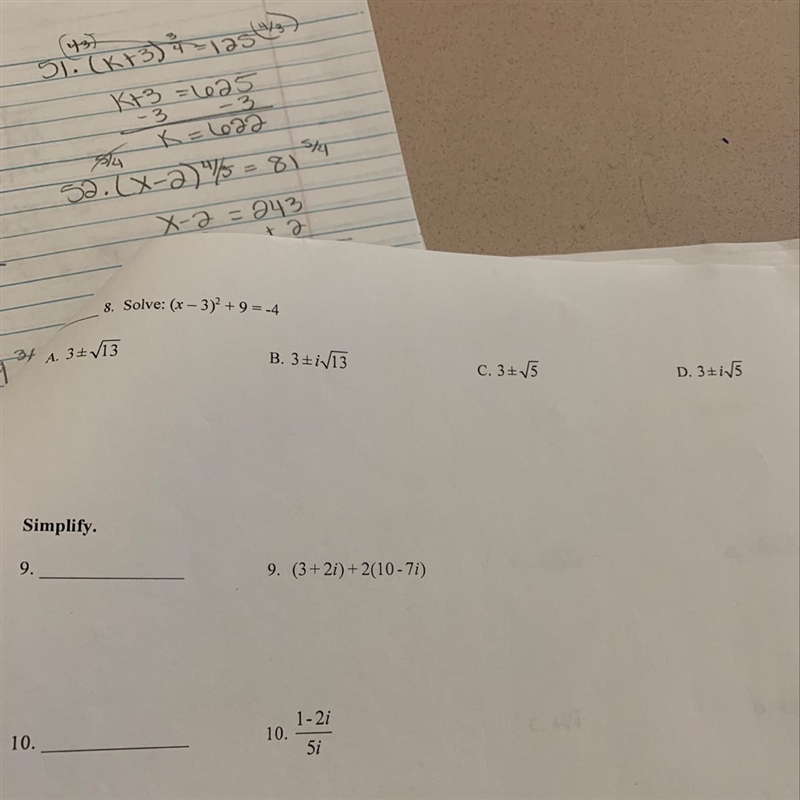 How do I solve number 8 ?-example-1