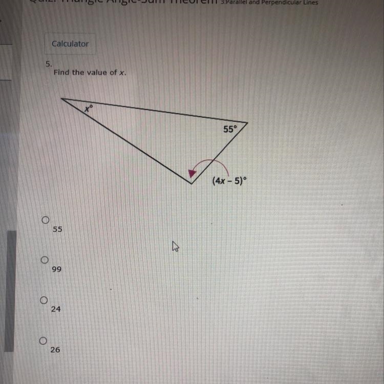 What’s the value of x-example-1