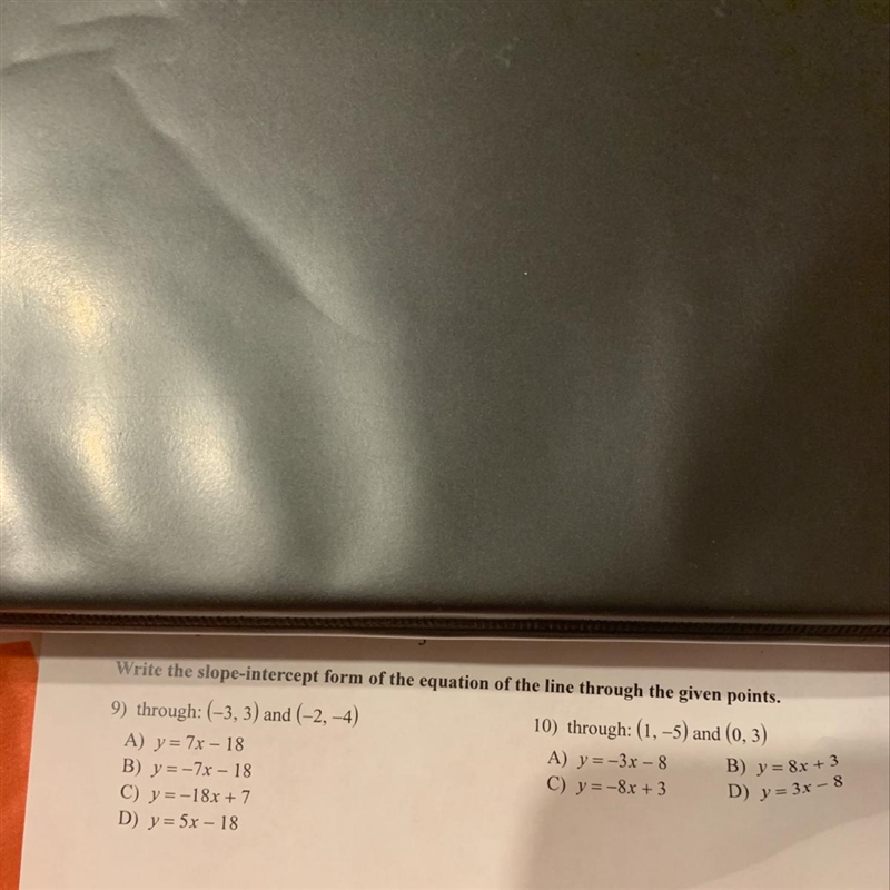 Slope intercept form Need it ASAP-example-1