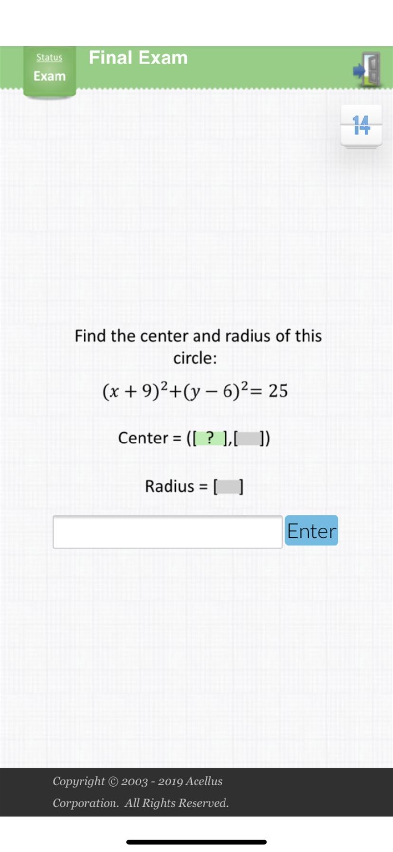 What is the center point-example-1