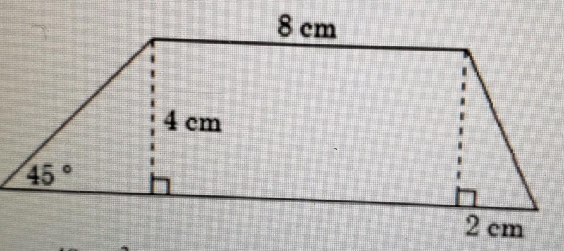 25. Find the area of the trapezoid. Leave your answer in simplest radical form. The-example-1