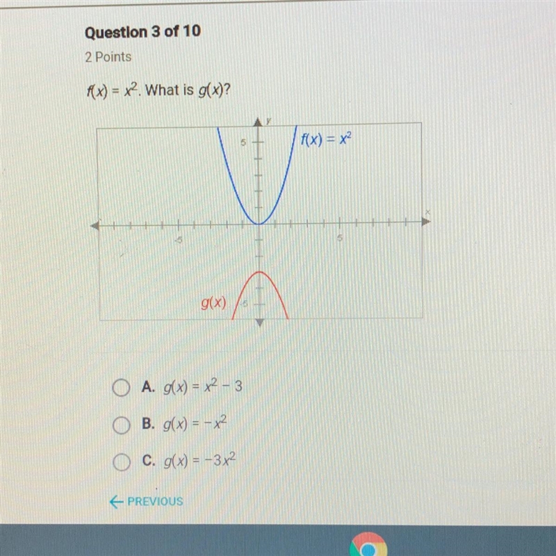 F(x) = x2. What is g(x)?-example-1