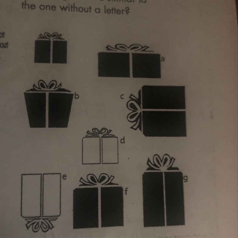 17 points)Which figures are similar to the one without a letter please explain I’m-example-1