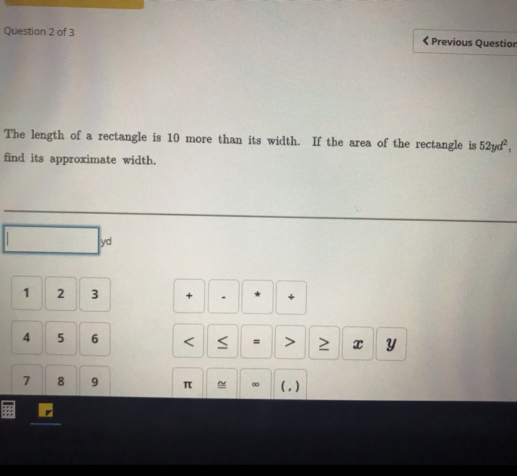 the length of a rectangle is 10 more than it’s width. If the area of the rectangle-example-1