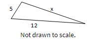 Which value could be the length of the missing side of the triangle? A. 5 B. 7 C.17 D-example-1