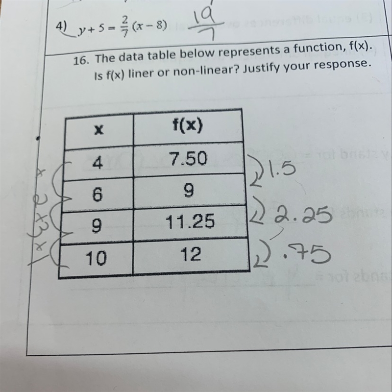 Is this a linear or non linear function?-example-1