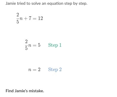 Which step is the mistake in 1 or 2?-example-1