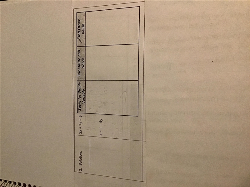 How do I find the solution to this using the substitution method? Please help!-example-1