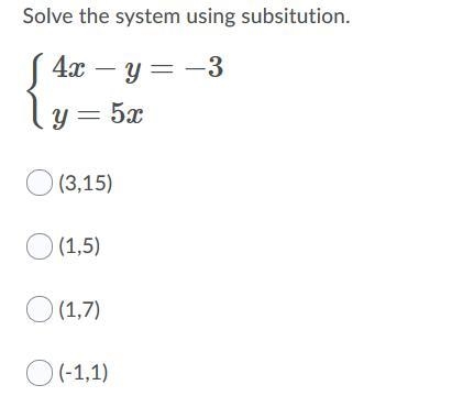 Solve the system using substitution.-example-1