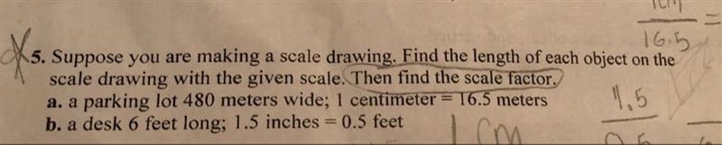 Help! I need to find the length AND scale factor-example-1