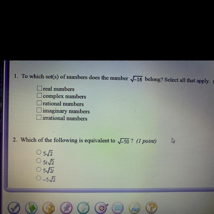 Can anyone help me with #1? It has two answers...-example-1