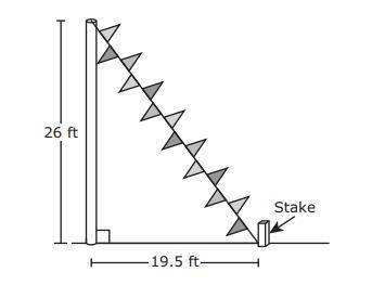 The manager of a car dealership wants to attach a rope with flags to the top of a-example-1