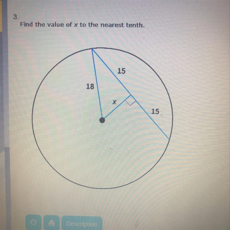 Find the value of X to the nearest tenth. Answer options: 10.5, 9.9, 10.1, 8.9.-example-1