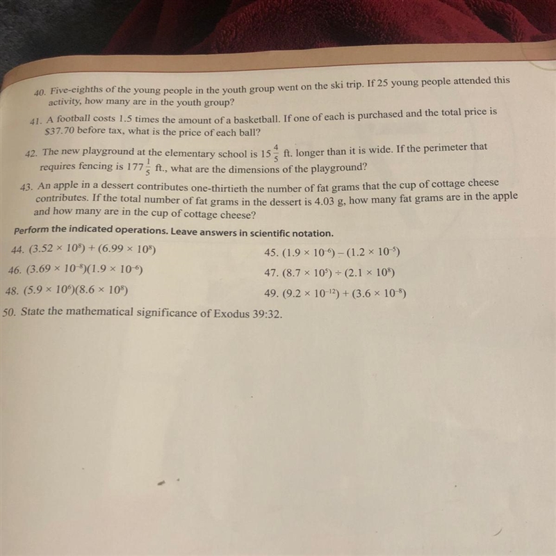 I need help with number 40 and 41 please, lots of points!!!-example-1