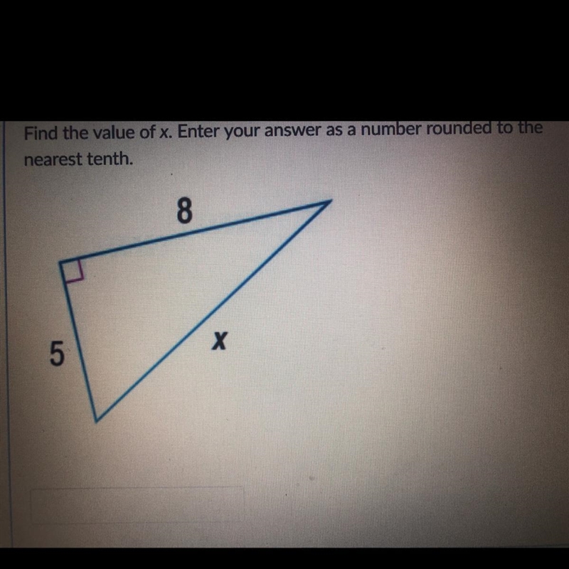 Find the value of X Enter number rounded to the nearest tenth.-example-1