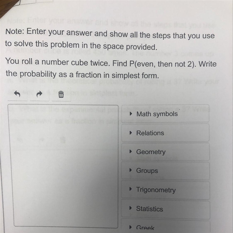 Write probability in a fraction-example-1