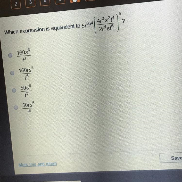 Which expression is equivalent to 5r6t4-example-1