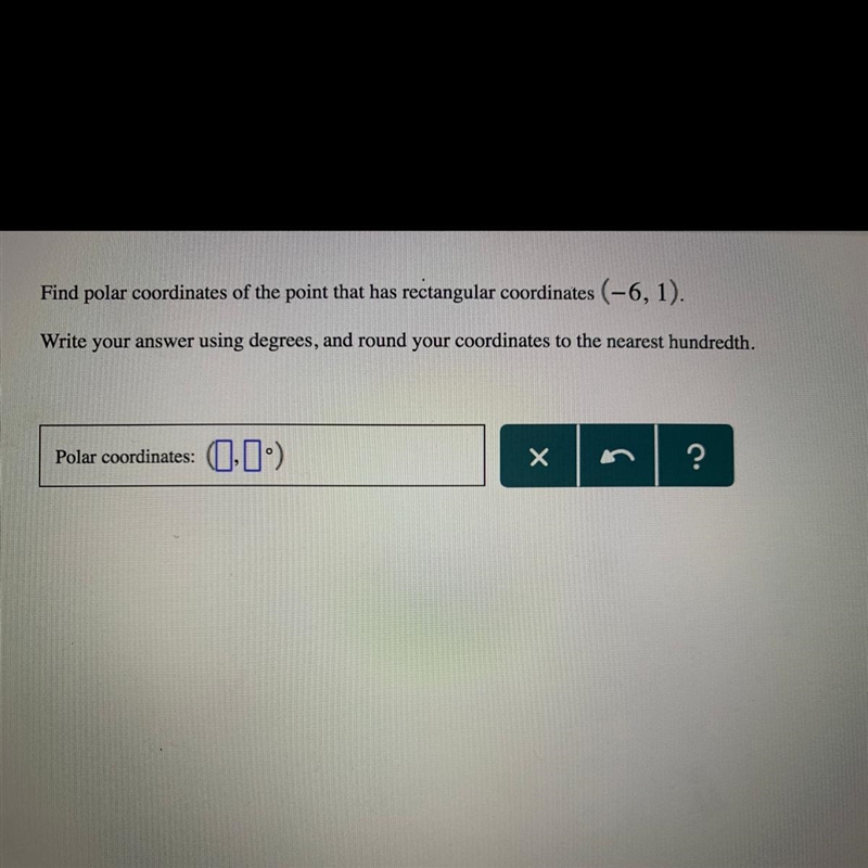 Find polar coordinates of the point that had rectangular coordinates-example-1