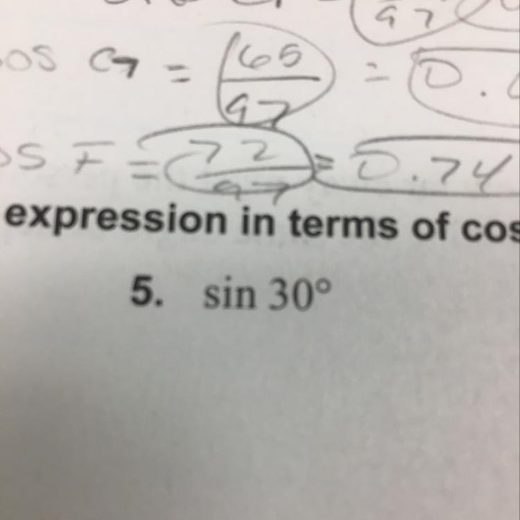 Write the expression in terms of cosine. Please help.-example-1