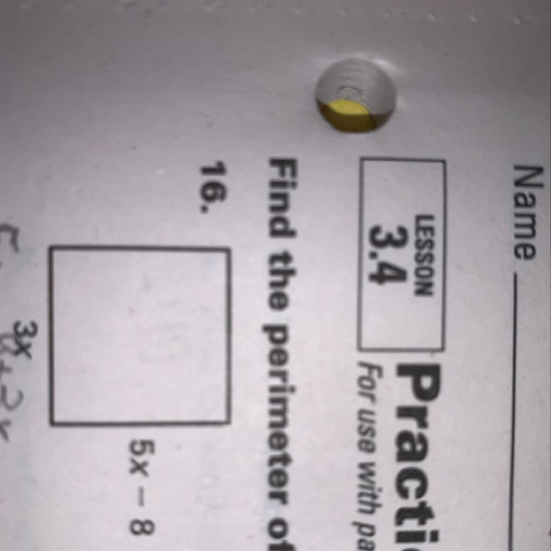 Find the perimeter of the square please and thankyou!-example-1