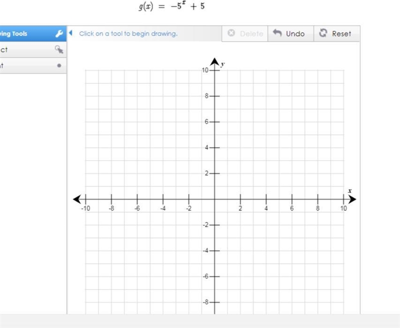 Use the drawing tool(s) to form the correct answers on the provided graph. On the-example-1