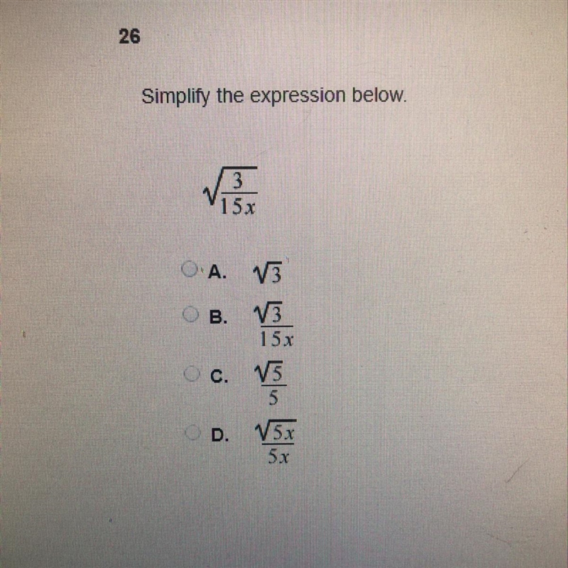 Simplify the expression below-example-1