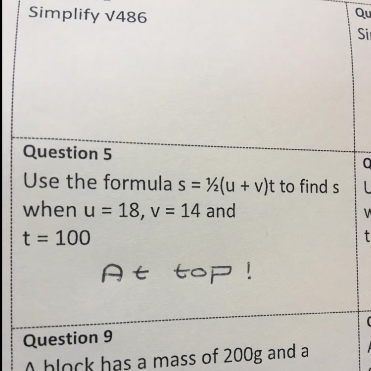 Can someone please help me work out how to find S? (Question 5)-example-1