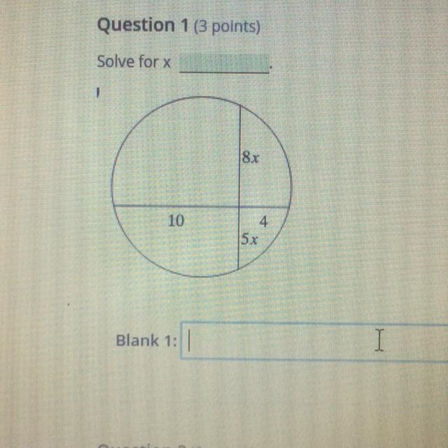 Solve for x using the given diagram-example-1