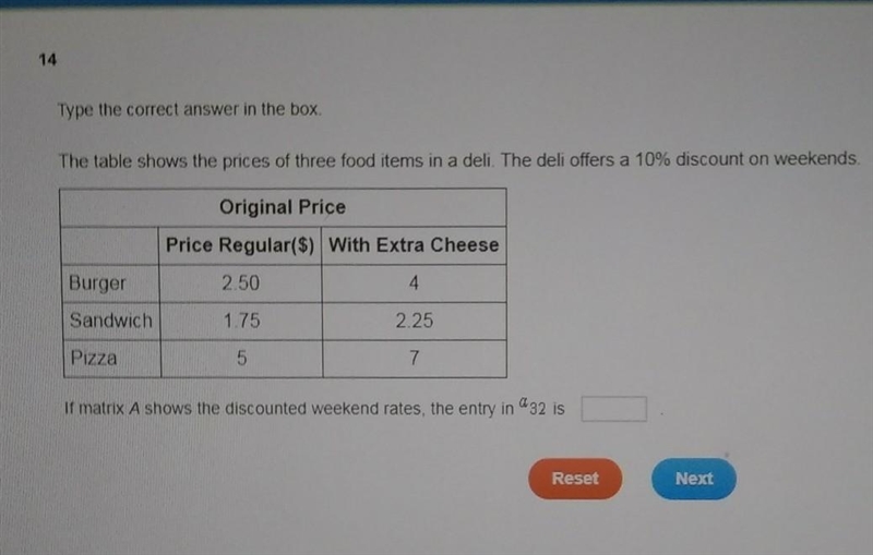 The table shows the prices of three items in a deli. The deli offers a 10% discount-example-1