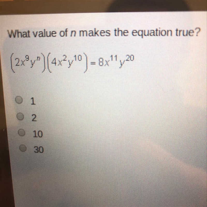 What value of n makes the equation true?-example-1