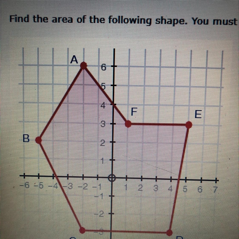 (06.04 MC) find the area of the following shape and need all work-example-1