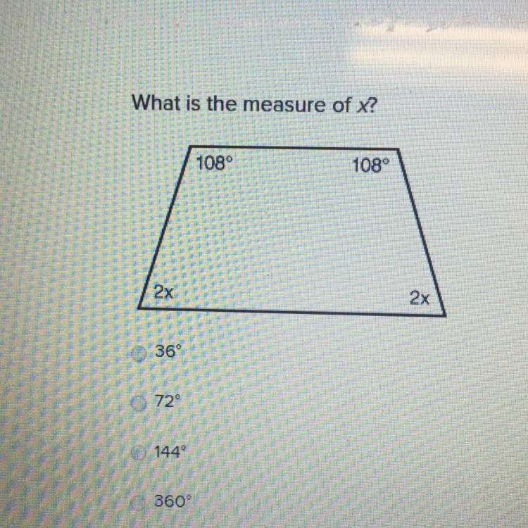 What is the measure of x ? mcfrickin help pt 2-example-1