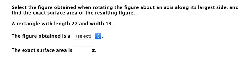 Select the figure obtained when rotating the figure about an axis along its largest-example-1