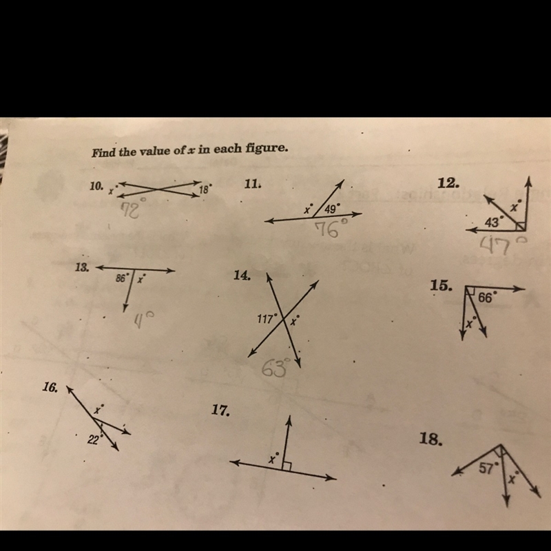 Please help me!, Find the value of x in each figure.-example-1