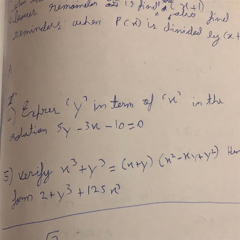 Express ‘y’ in term of ‘x’ in the solution 5y-3x-10=0-example-1