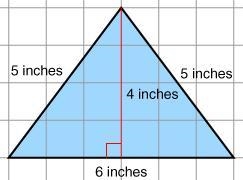 What is the area of the triangle? 24 in 16 in 15 in 12 in-example-1