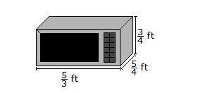 Hannah measured the length, width, and height of her microwave in order to determine-example-1