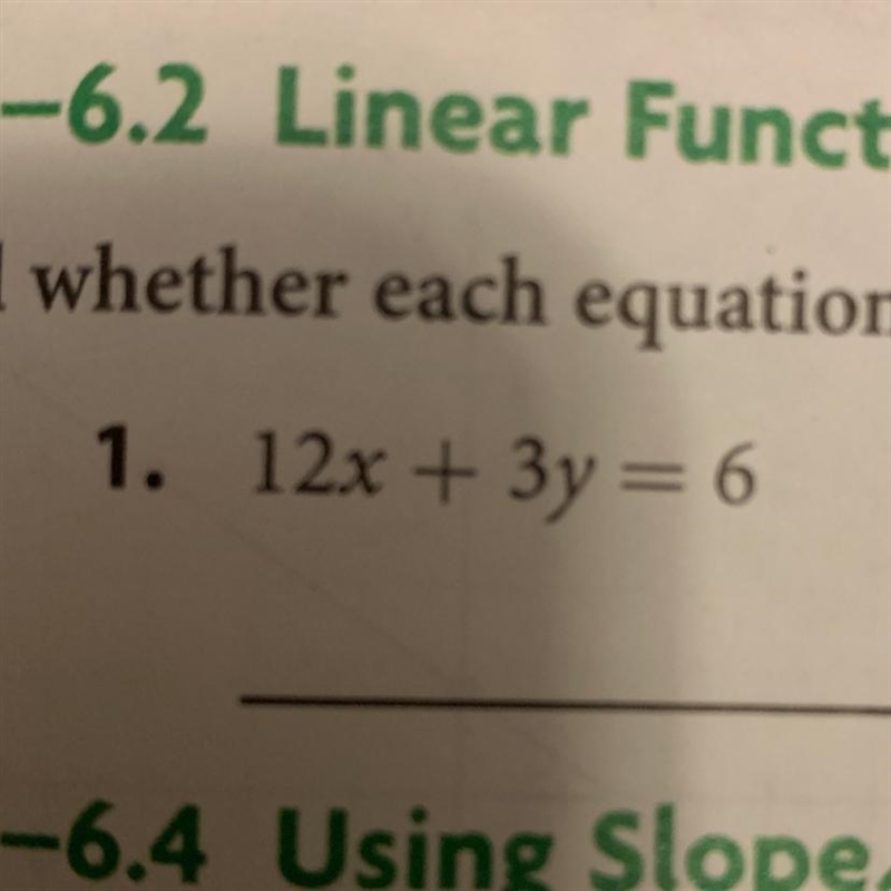 How do i know if this is linear and if it is what are the intercepts. look at the-example-1