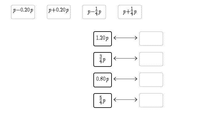 Drag the tiles to the correct boxes to complete the pairs. Match the pairs of equivalent-example-1