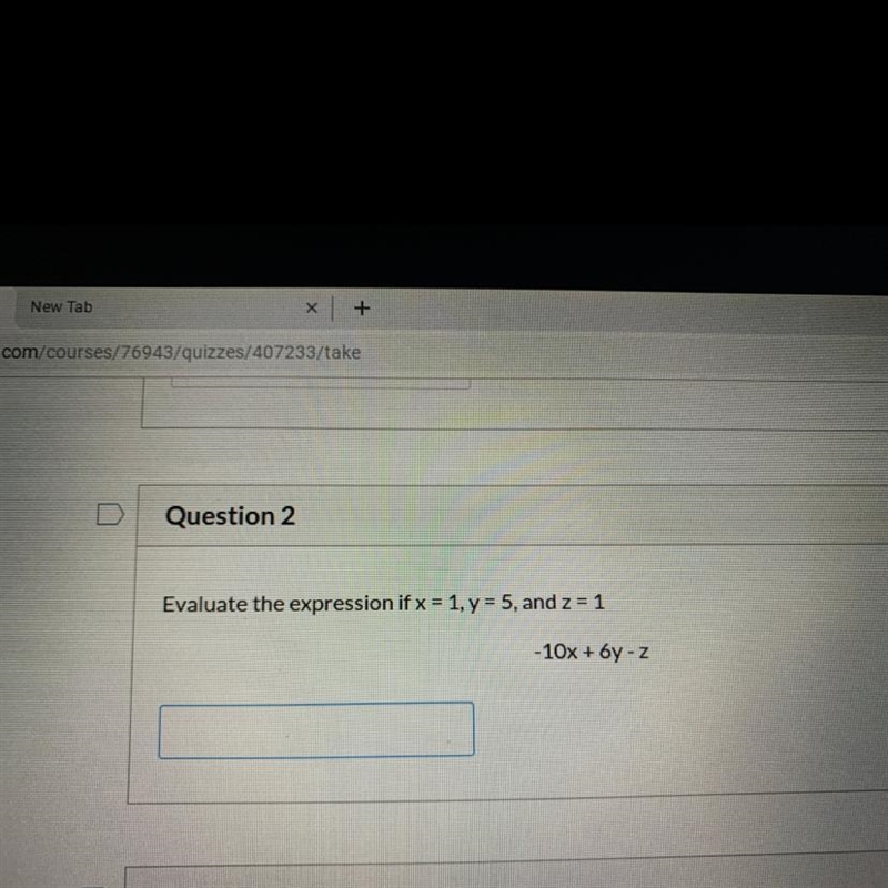 Question 2, evaluate the expression-example-1