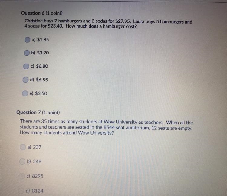 Help with word problems! Need help with 6 & 7. Thanks!-example-1