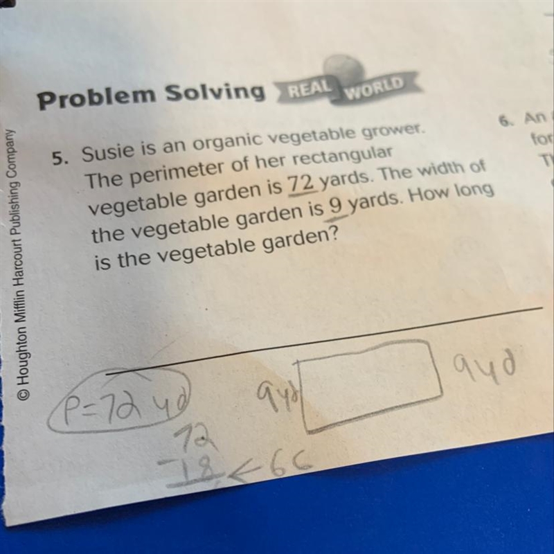 Susie is an organic vegetable grower. The perimeter of her rectangular vegetable garden-example-1