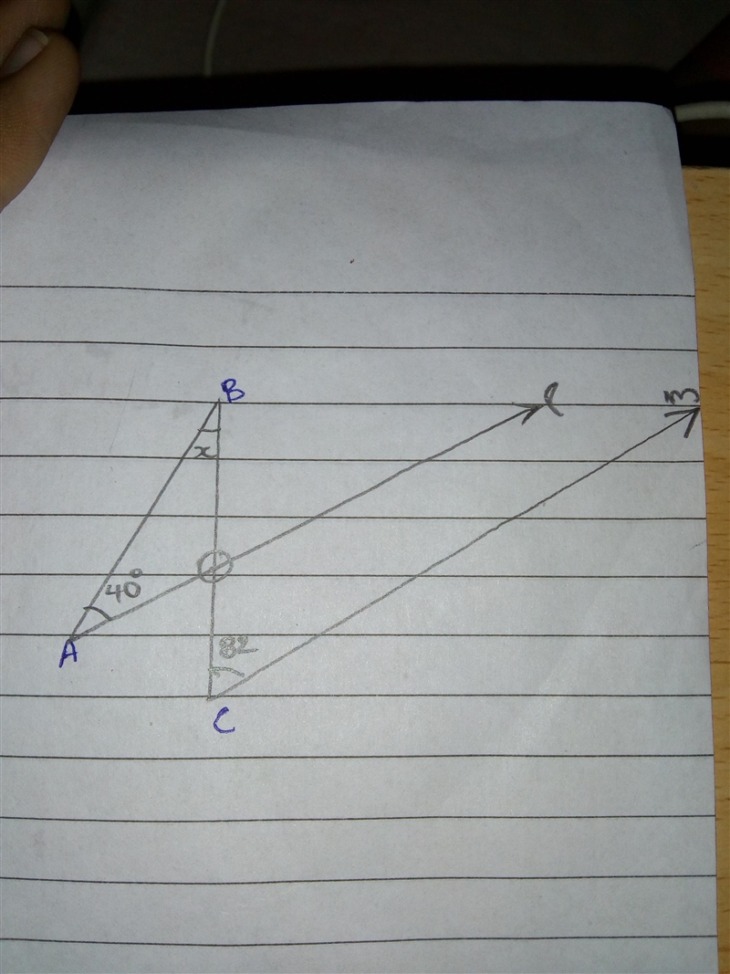 In the figure given l || m , then find the value of X.-example-1